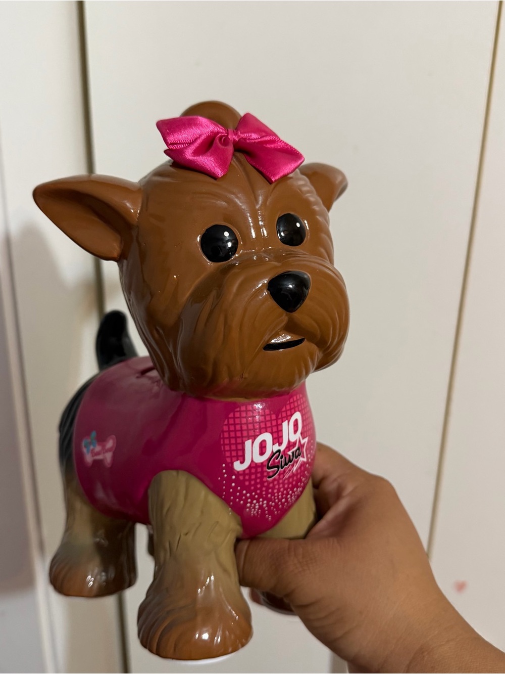 JoJo Siwa Pink Dog Piggy Bank
